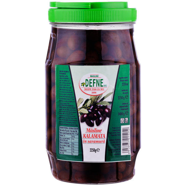Masline kalamata in saramura Defne 2250g