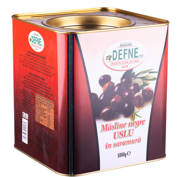 Masline negre intregi Uslu in saramura Defne 5000g