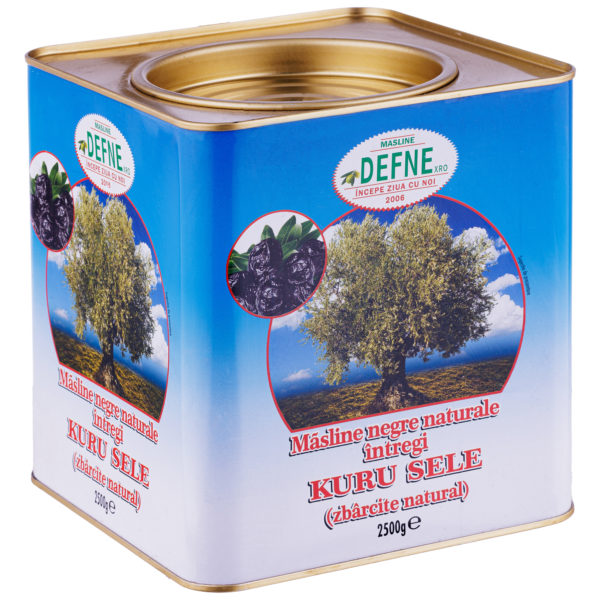 Masline negre, naturale, zbarcite Gemlik Kuru Sele Defne 2.5kg