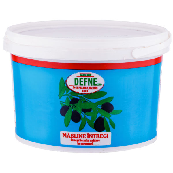 Masline negre intregi innegrite prin oxidare Defne 4.5kg