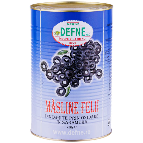 Masline negre feliate Defne 2.5kg
