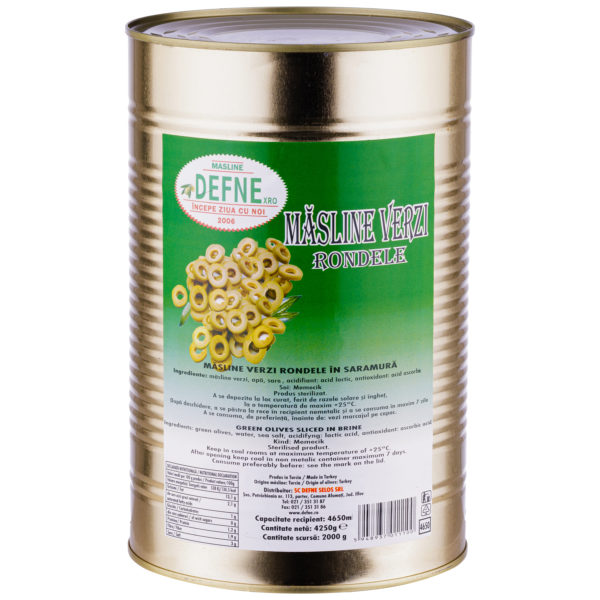 Masline verzi rondele Defne 2kg