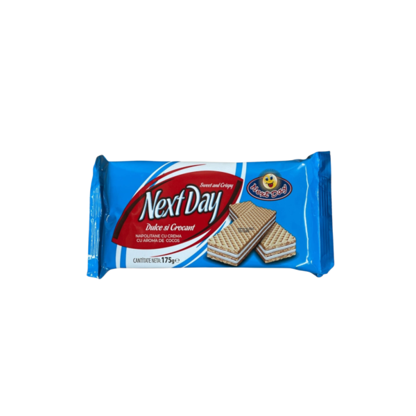 Napolitane cu crema cu aroma de cocos Next Day 175g