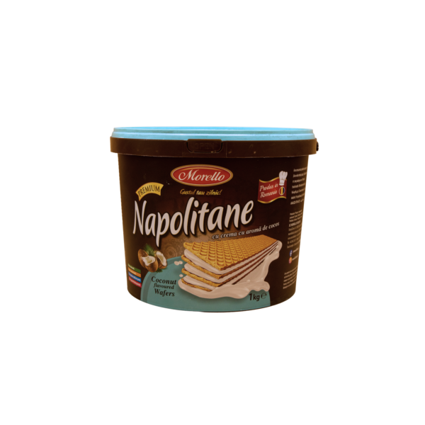 Morello Napolitane cu crema cu aroma de cocos 1kg