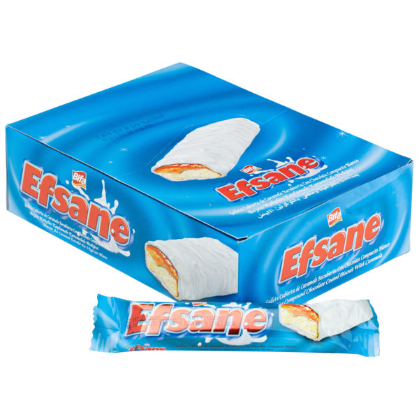 Bifa baton Efsane cu ciocolata alba 22g