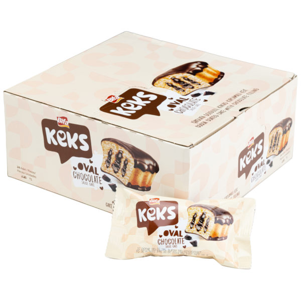 Bifa Keks - prajitura cu cacao si sos de ciocolata 30g