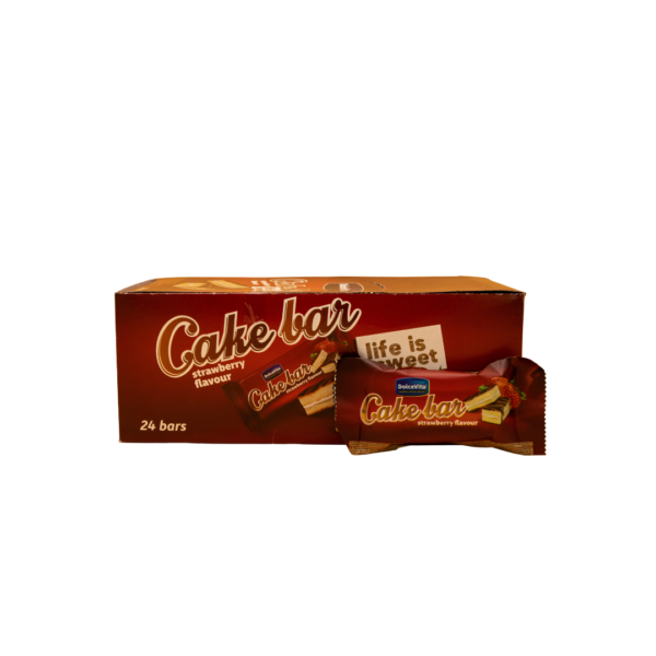 Cake bar Dolce Vita - prajitura cu crema cu aroma de capsuni 25g