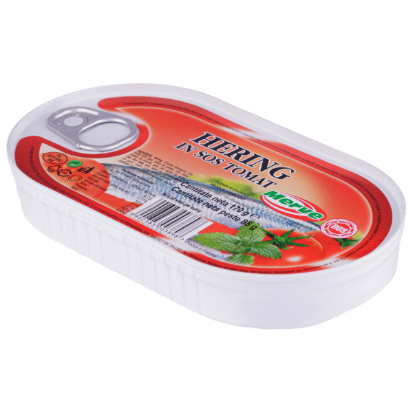 Hering in sos tomat Merve 170g