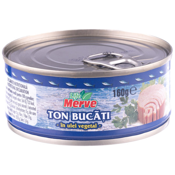 Ton bucati in ulei vegetal Merve 160g