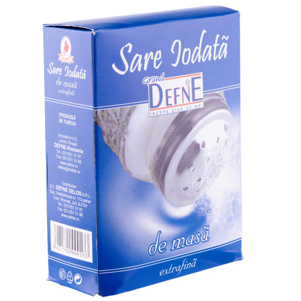 Sare iodata de masa extrafina Defne 1kg