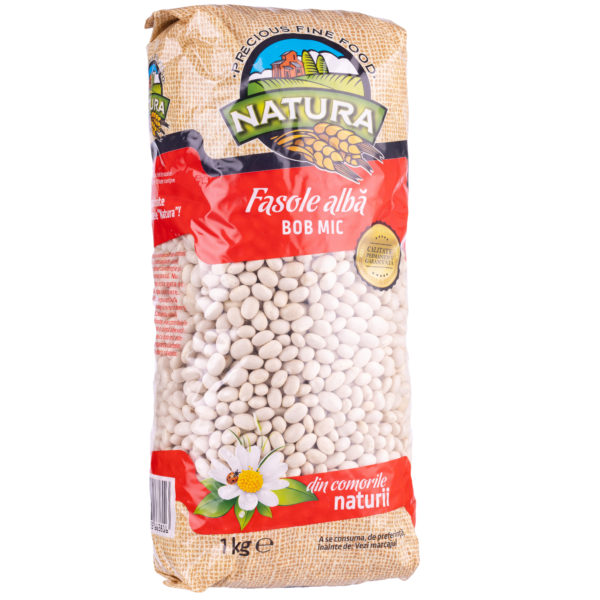 Fasole alba bob mic Natura 1kg