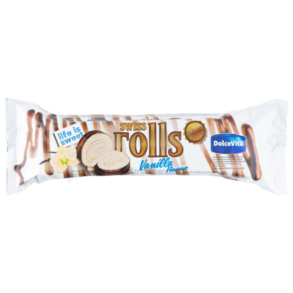 Swiss rolls Dolce Vita - rulada cu crema cu aroma de vanilie 300g