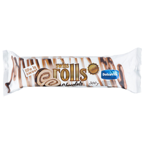 Swiss rolls Dolce Vita – rulada cu crema cu aroma de ciocolata 300g