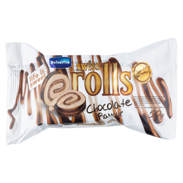 Swiss rolls Dolce Vita - rulada cu crema cu aroma de ciocolata 50g