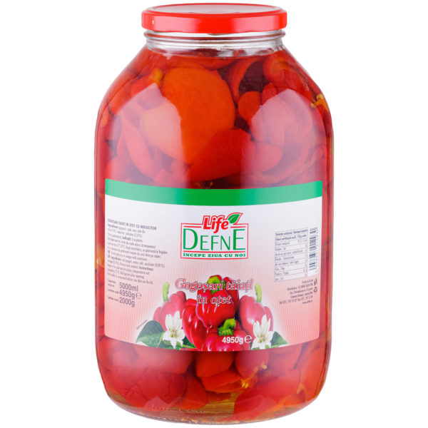 Gogosari taiati in otet Defne 5000ml