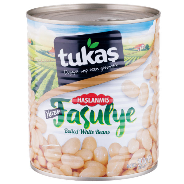 Fasole alba boabe Tukas 800ml