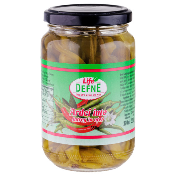 Ardei iute intreg in otet Defne 370ml