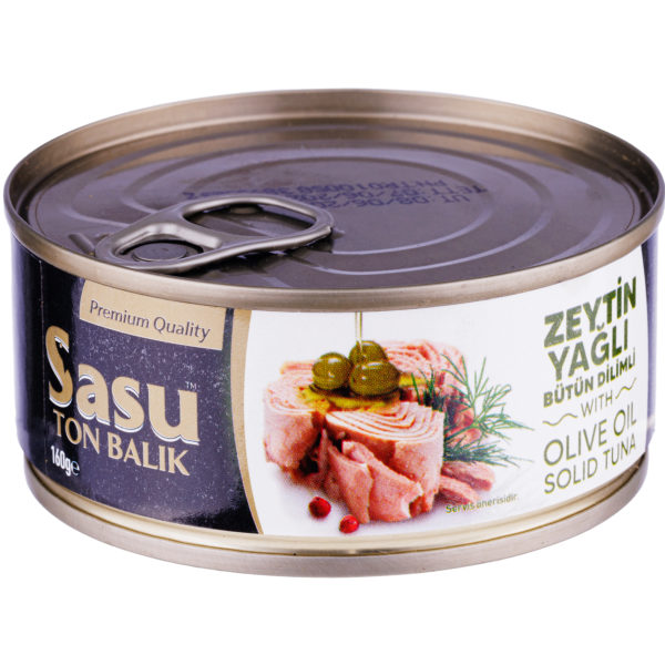 Ton bucati in ulei de masline Sasu 160g