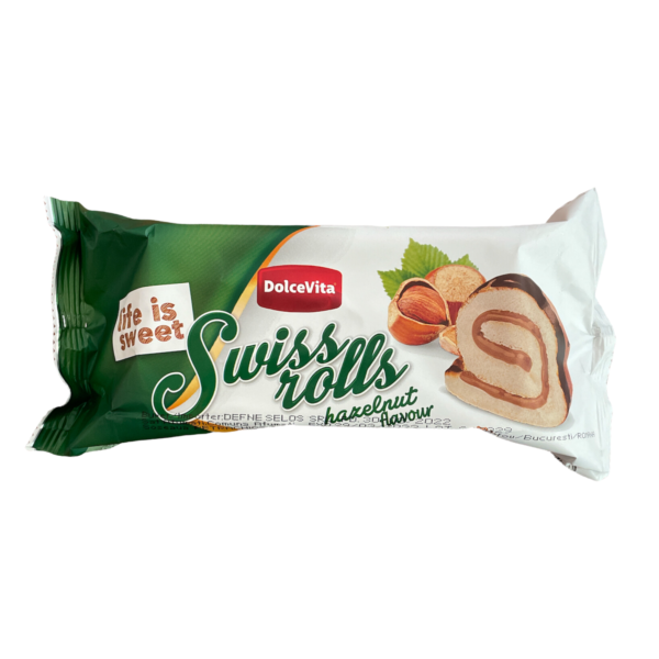 Swiss rolls Dolce Vita - rulada cu crema cu aroma de alune 150g