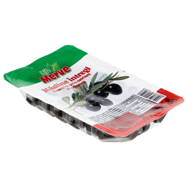 Masline negre intregi, in vakuum Merve 130g