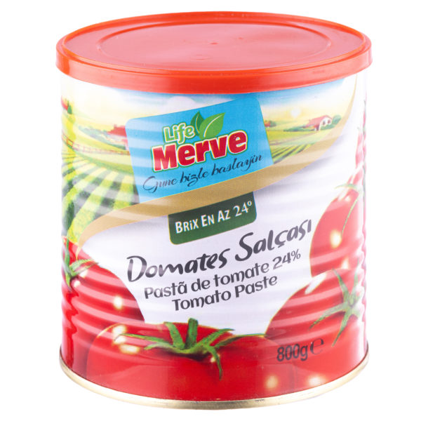 Pasta de tomate 24% Merve 800g