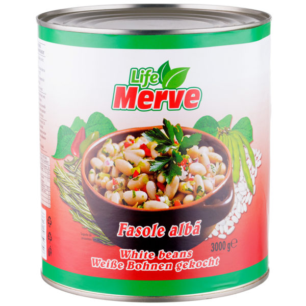 Fasole alba boabe Merve 3100ml