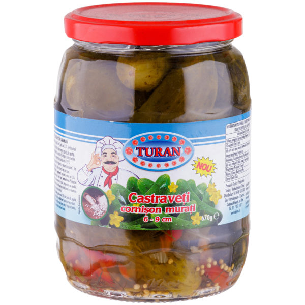 Castraveti cornison murati (6-9cm) Turan 720ml