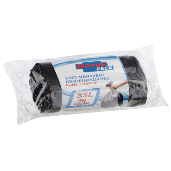 Saci menaj biodegradabili Merve Pack 35L