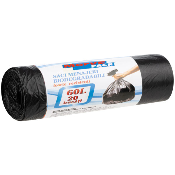 Saci menaj biodegradabili Merve Pack 60L