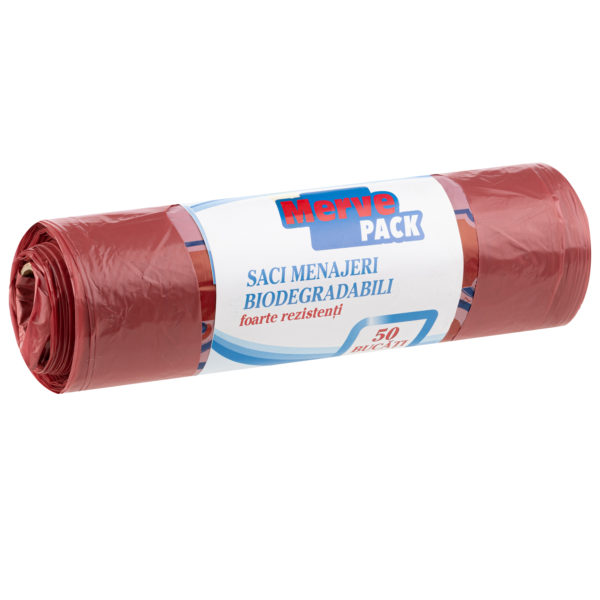 Saci menaj biodegradabili Merve Pack 50 saci pe rola